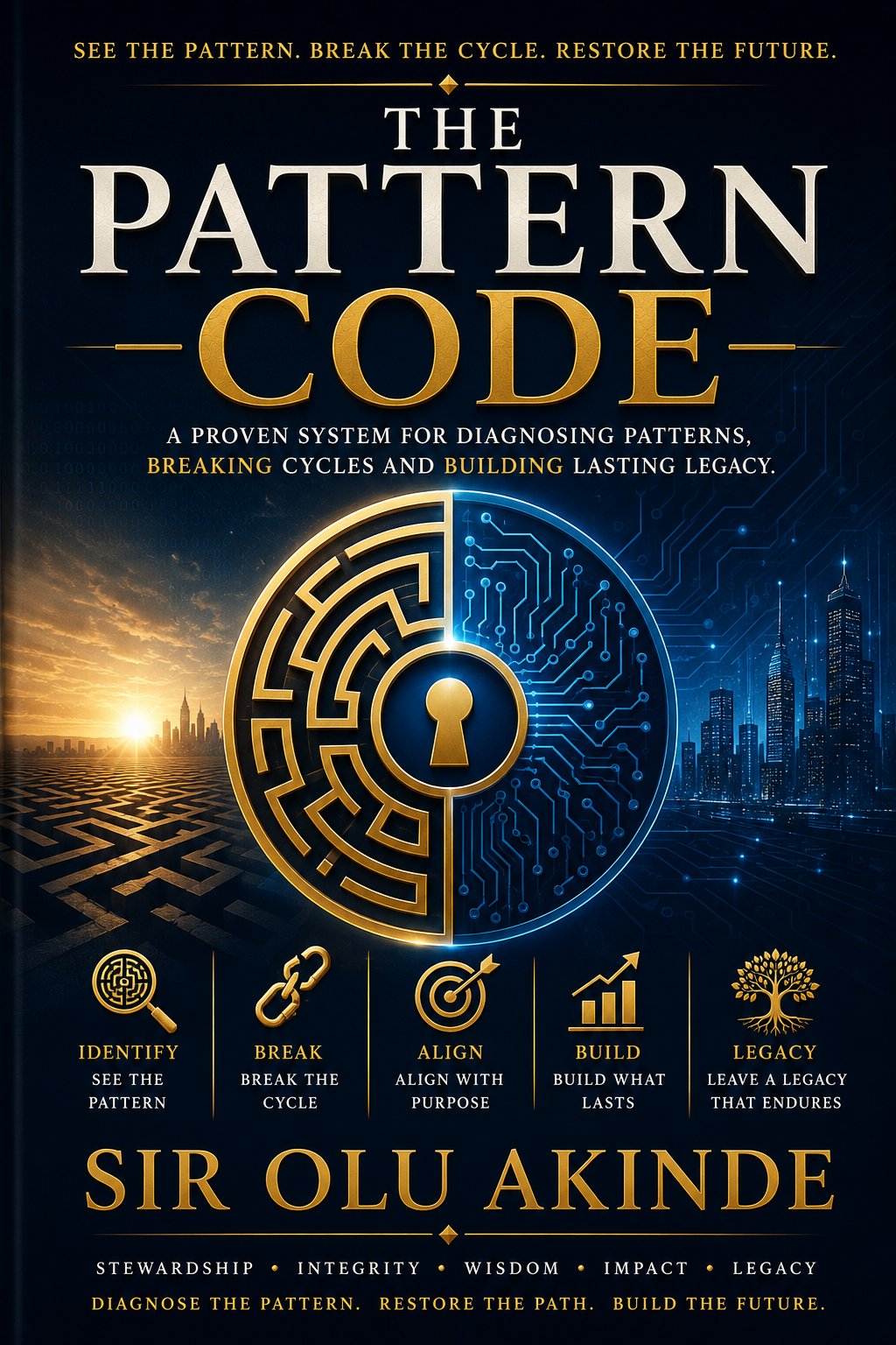 The Pattern Code — book cover by Sir Olu Akinde