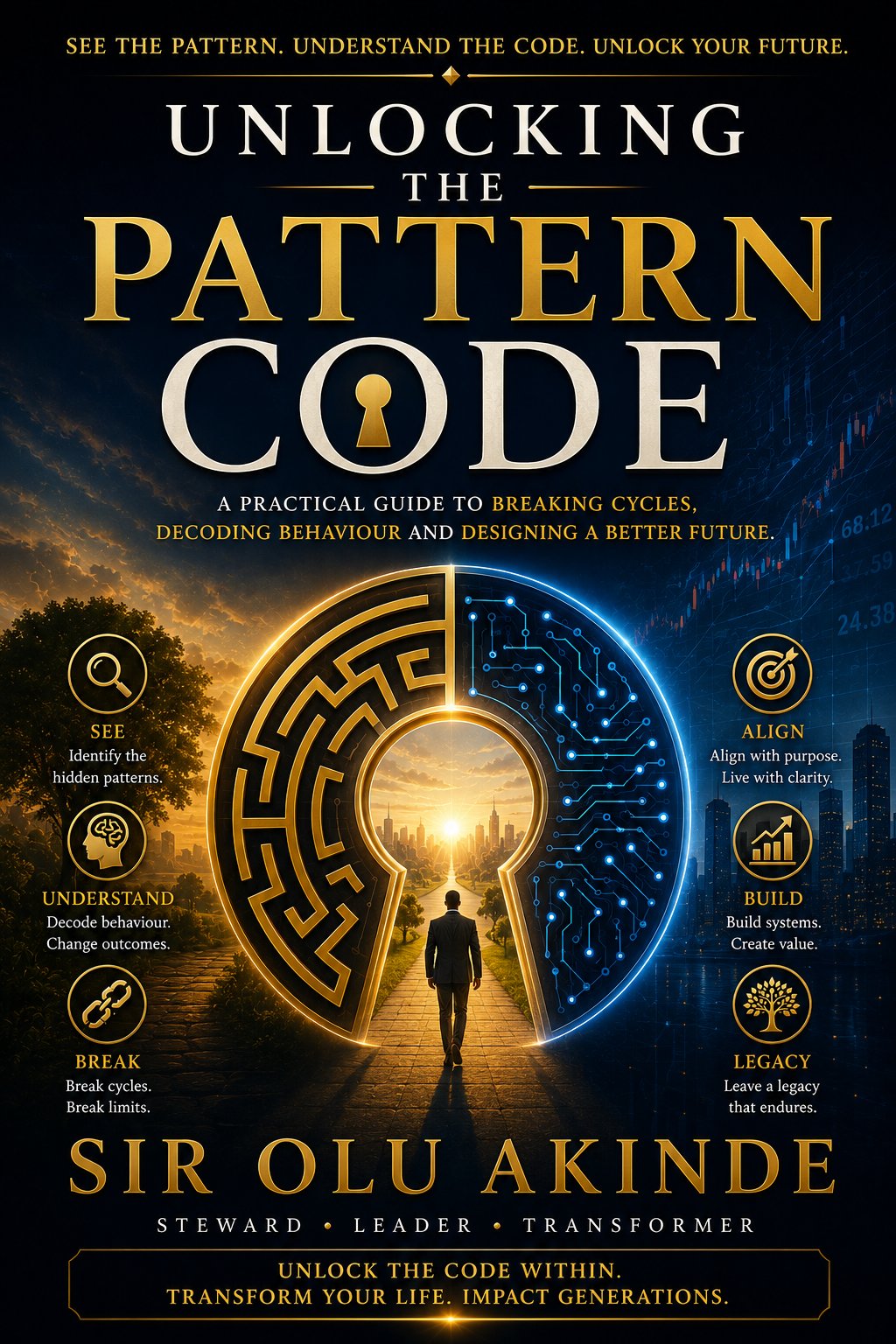 Unlocking The Pattern Code — book cover by Sir Olu Akinde